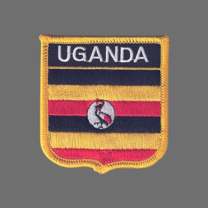 UGANDA Flag Shield Patch - 6808
