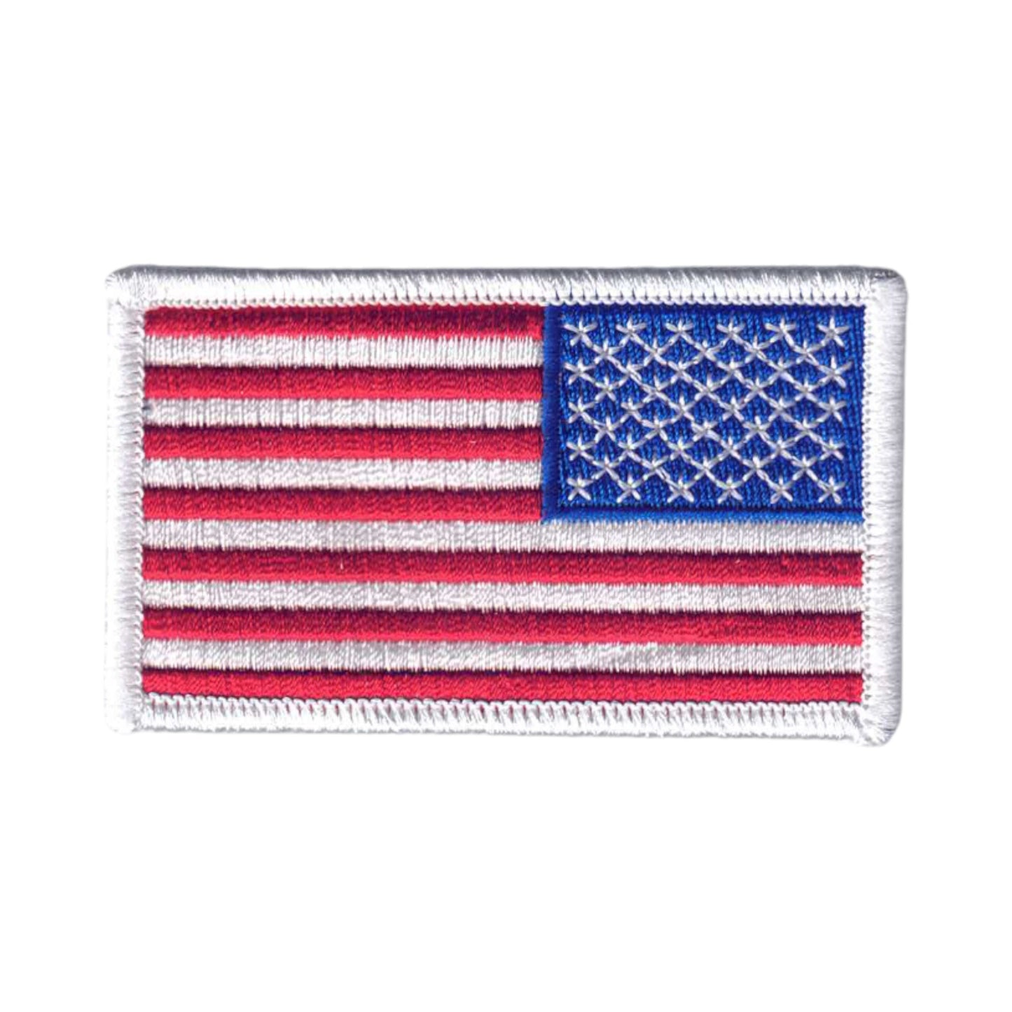 US flag REVERSE Patch White Border - 6834RW