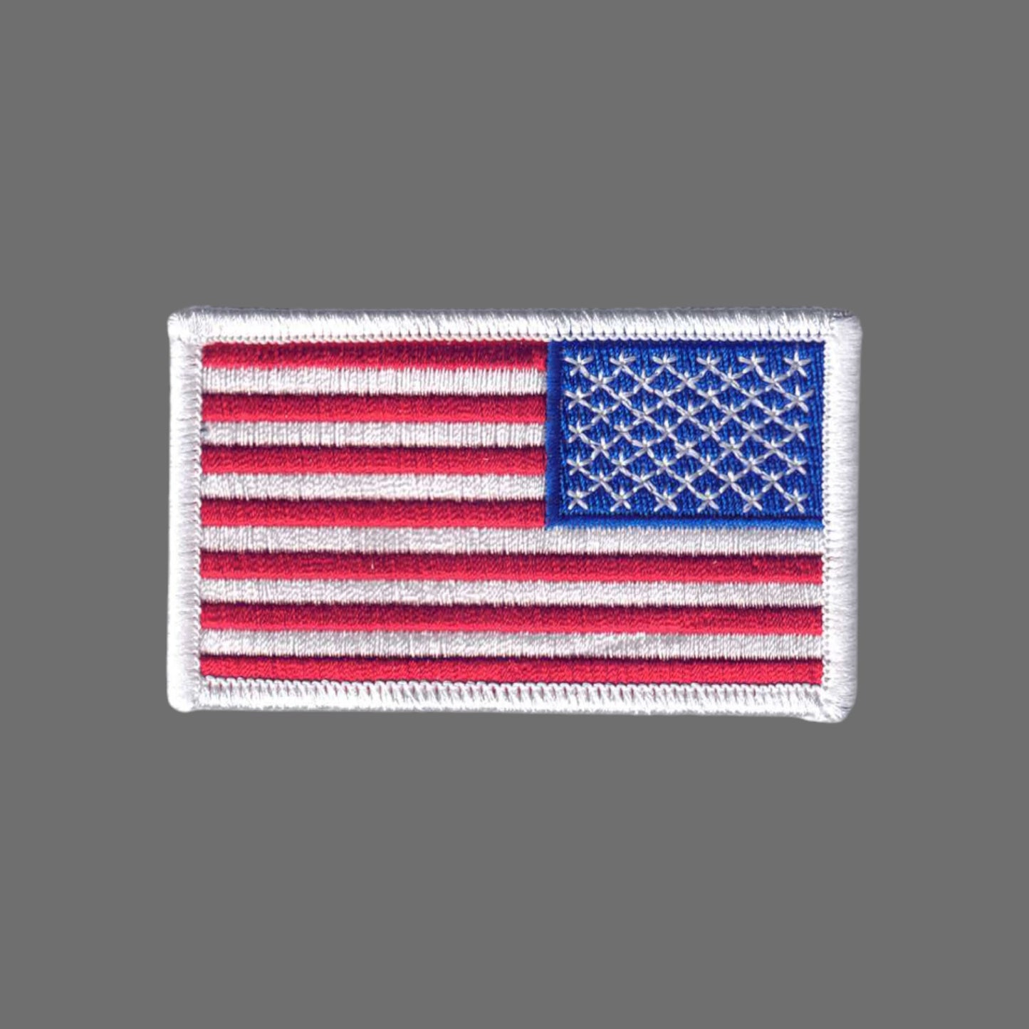 US flag REVERSE Patch White Border - 6834RW