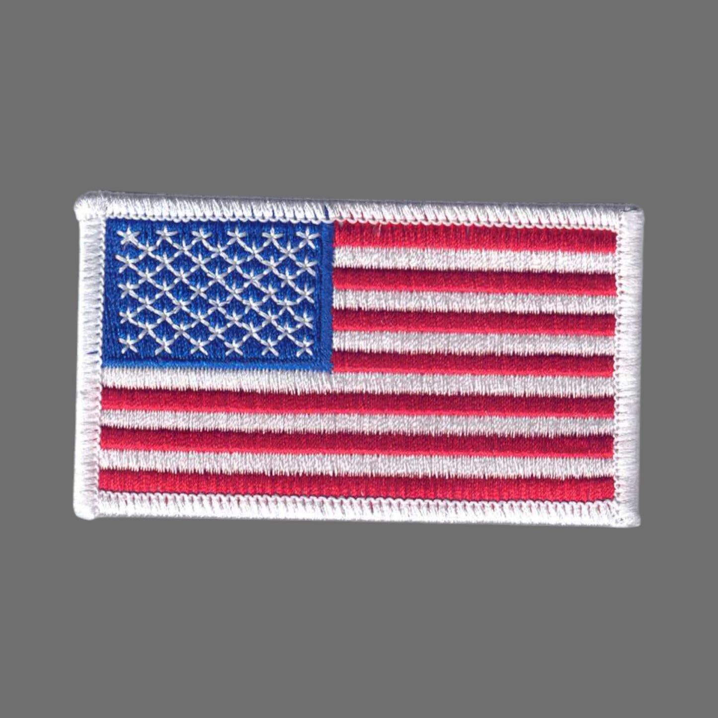 USA Flag Patch White Border - 6834W
