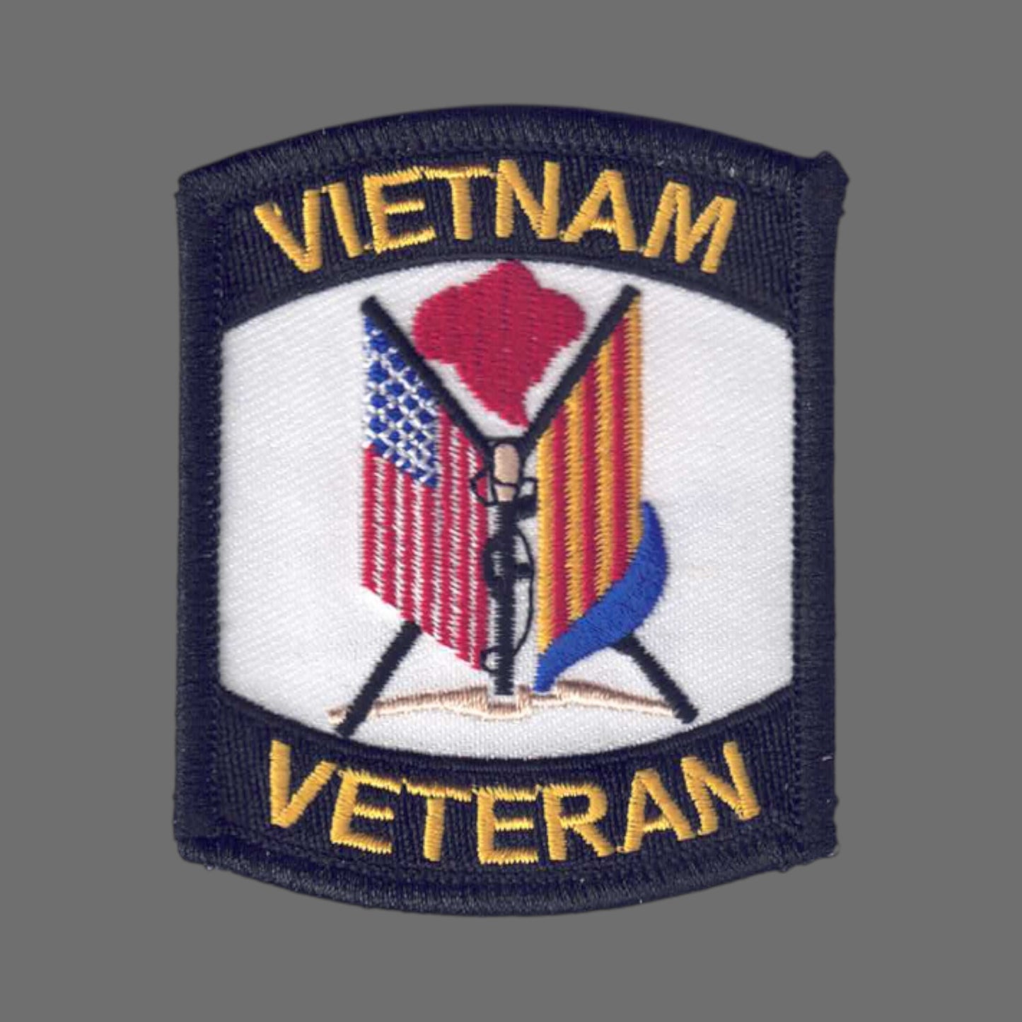 VIETNAM VETERAN 2 Flags Patch - 6850