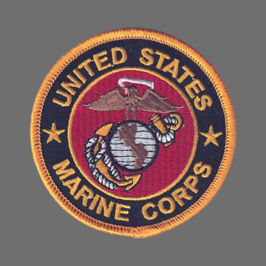 MARINES on Black Twill Patch - 6863
