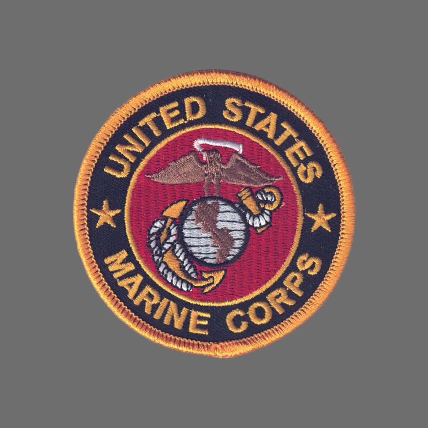 MARINES on Black Twill Patch - 6863