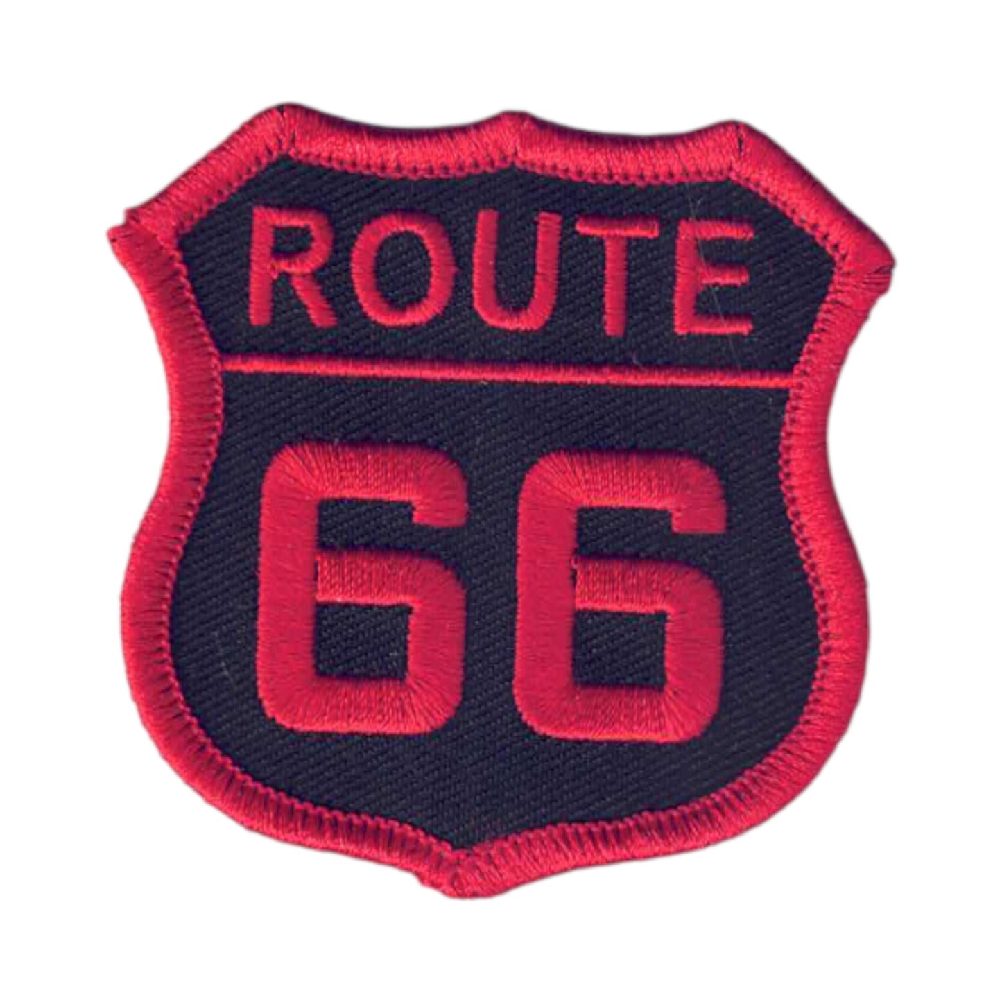 ROUTE 66 Patch Red on Black - 6876-36