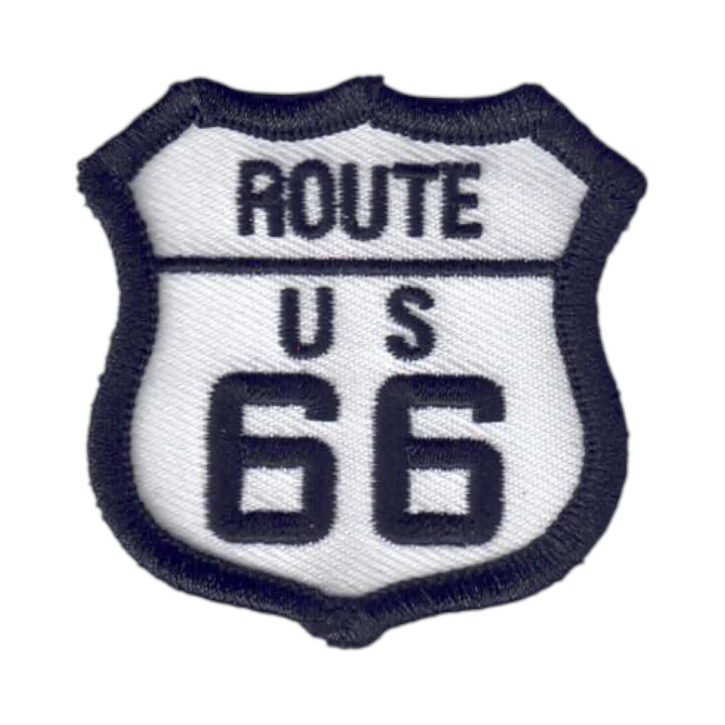 ROUTE 66 White Patch 2 Inch - 6877