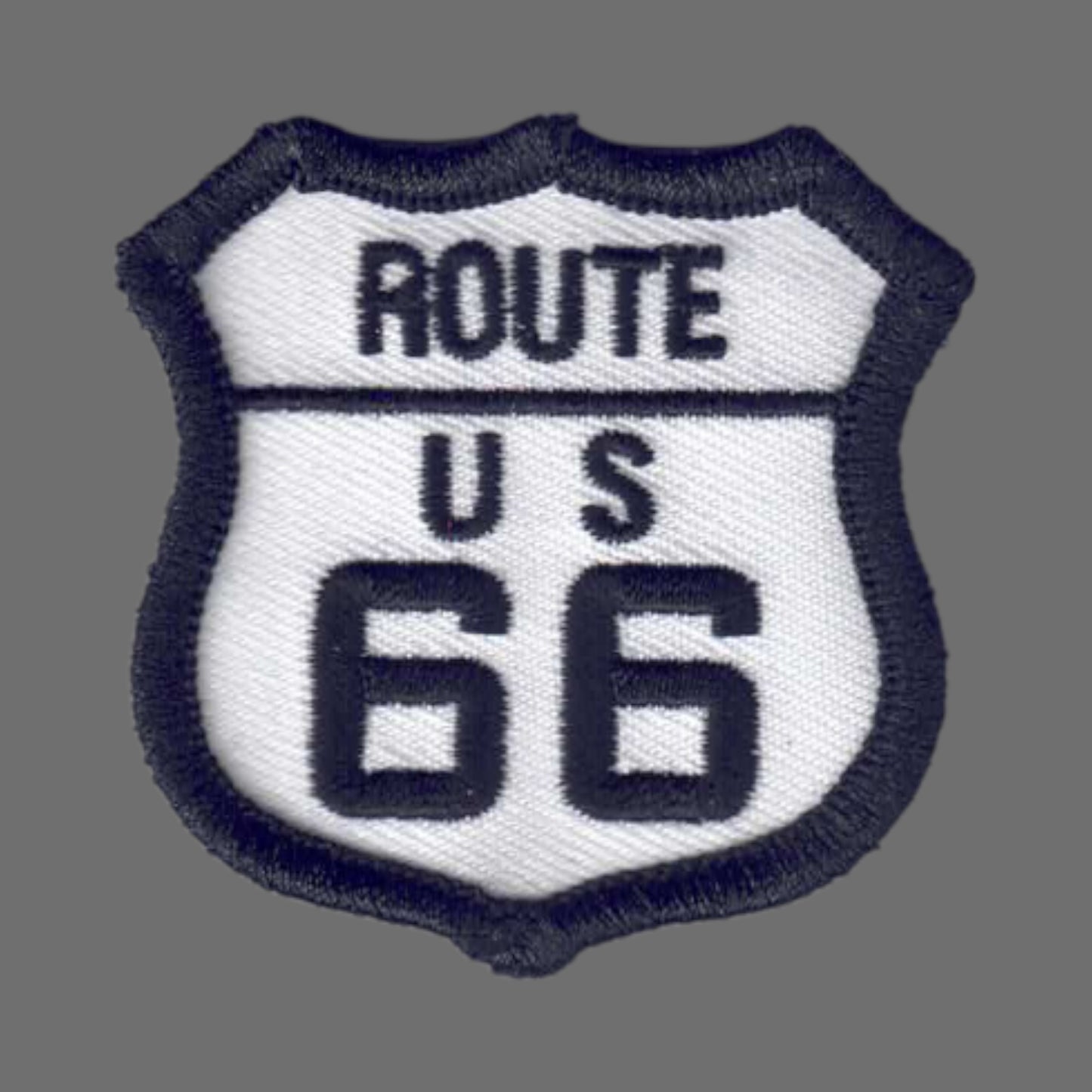 ROUTE 66 White Patch 2 Inch - 6877