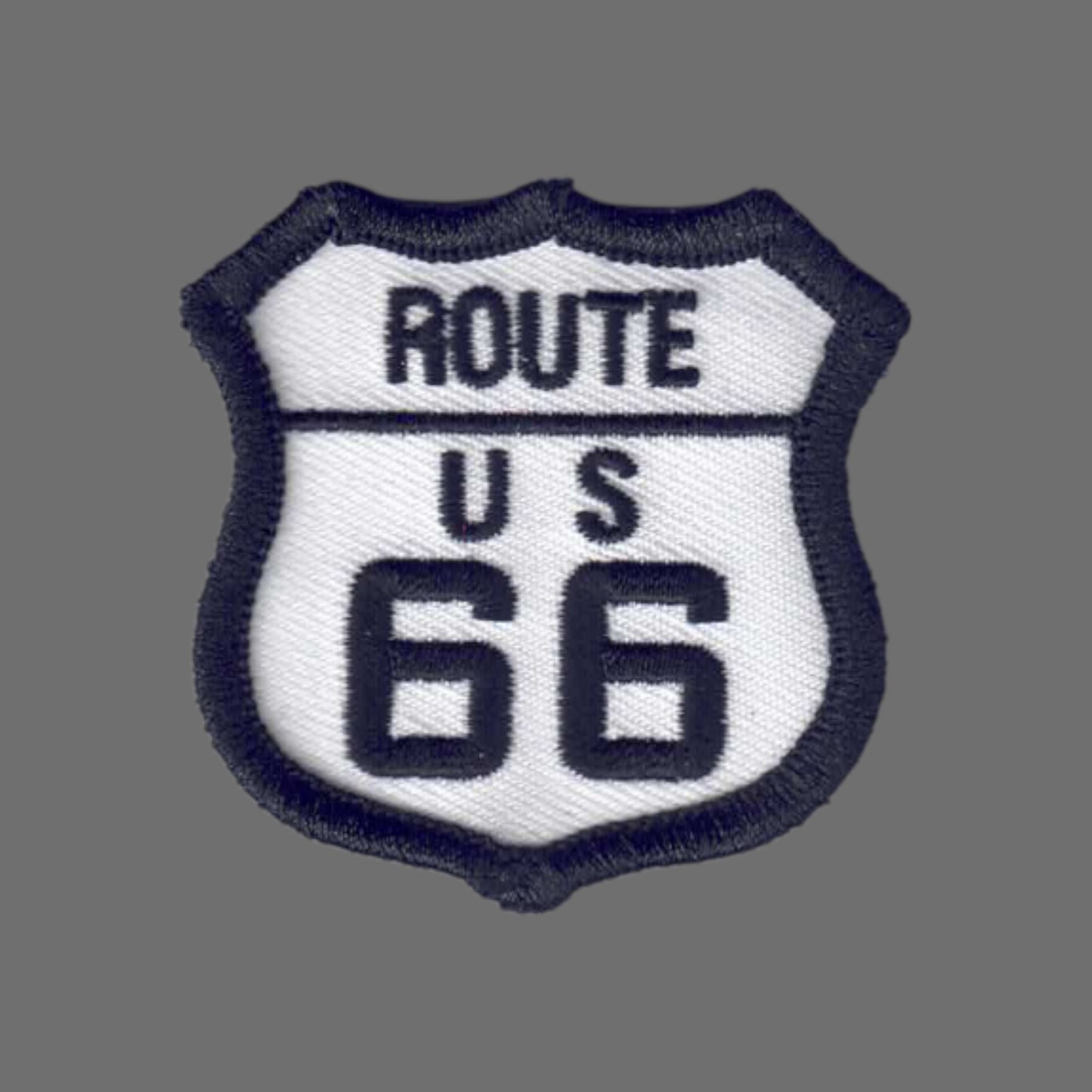 ROUTE 66 White Patch 2 Inch - 6877