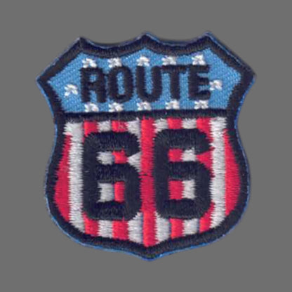 ROUTE 66 US flag MINI Patch  - 6892