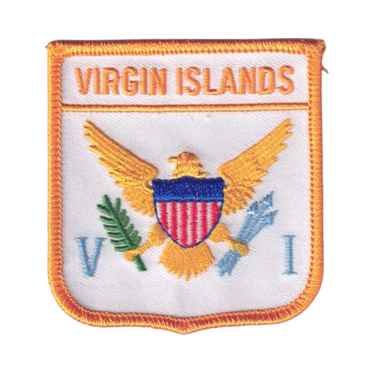 VIRGIN ISLANDS Flag Shield Patch - 6911
