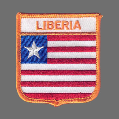LIBERIA Flag Shield Patch - 7161