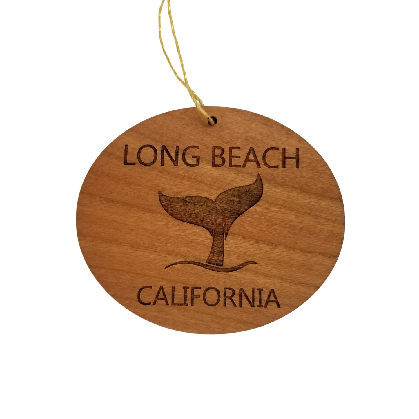 Wholesale Long Beach Ornament - Handmade Wood Souvenir