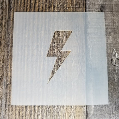 Lightning Bolt Stencil Reusable Food Safe Sign Painting Decorating Cookie Stencil