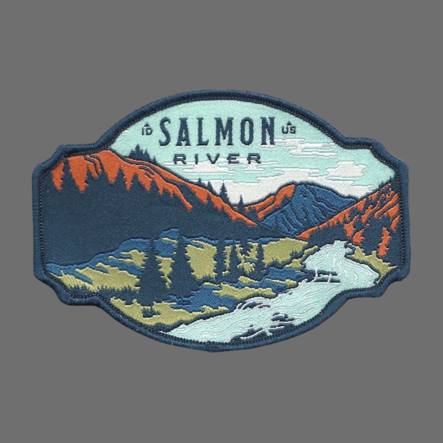 Idaho Patch – ID Salmon River - Travel Patch – Souvenir Patch 3.75" Iron On Sew On Embellishment Applique