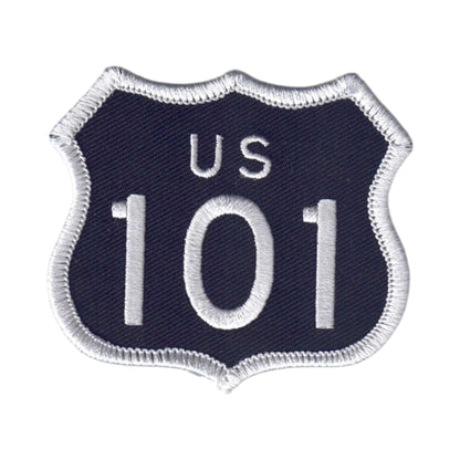 US 101 Black Patch 2.5 Inch Tall - 8101-01