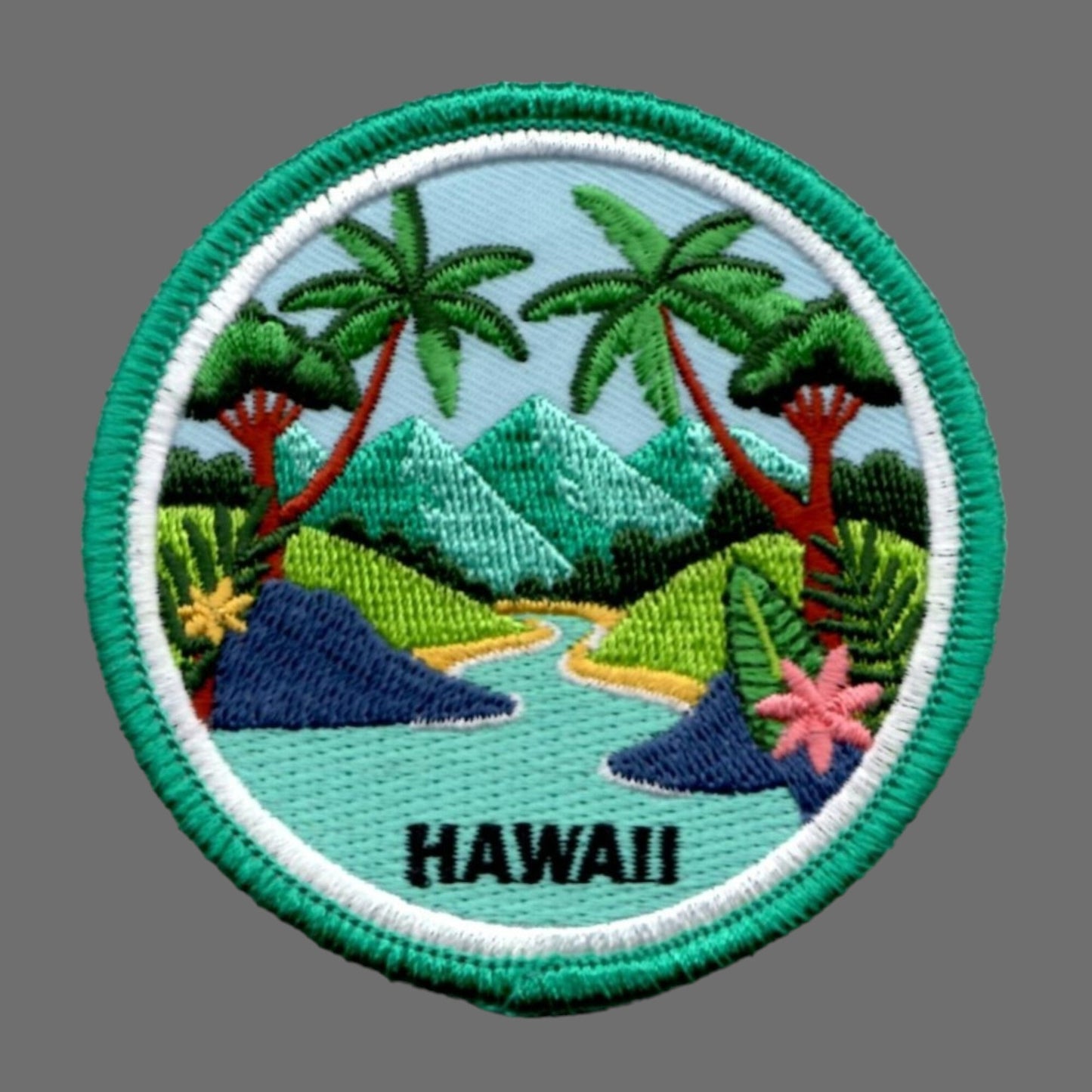 Wholesale Hawaii Patch – HI Travel Gift – Iron On 3 Inch