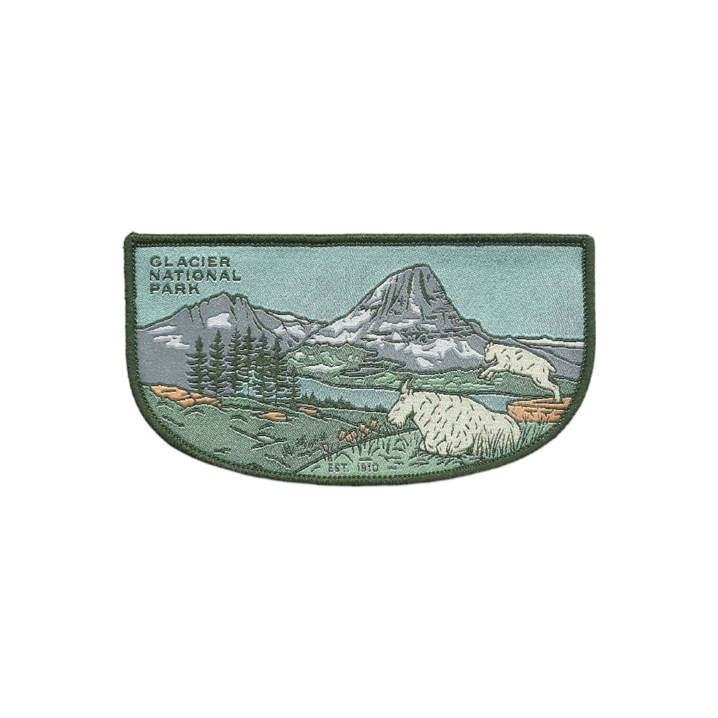 Montana Patch – Glacier National Park - Travel Patch – Souvenir Patch 4.5" Iron On Sew On Embellishment Applique