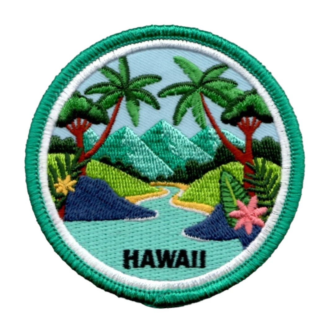 Wholesale Hawaii Patch – HI Travel Gift – Iron On 3 Inch