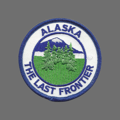 ALASKA THE LAST FRONTIER souvenir embroidered patch - AK-48