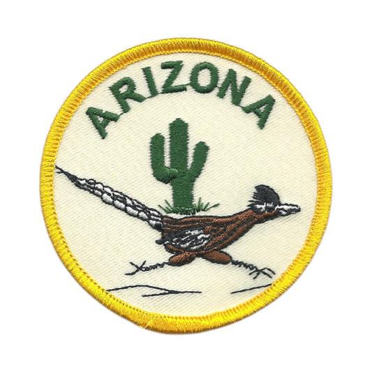 ARIZONA Roadrunner Souvenir Embroidered Patch Iron On - AZ-49