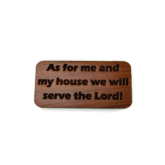 Wholesale As For Me and My House Wood Magnet