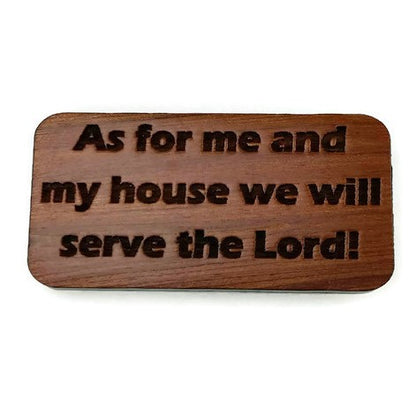 Wholesale As For Me and My House Wood Magnet