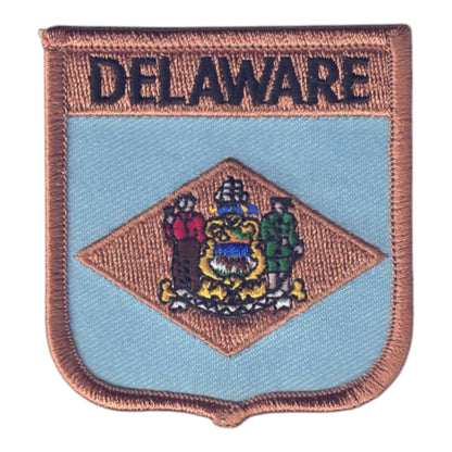 DELAWARE Med Flag Shield Patch  - 1355