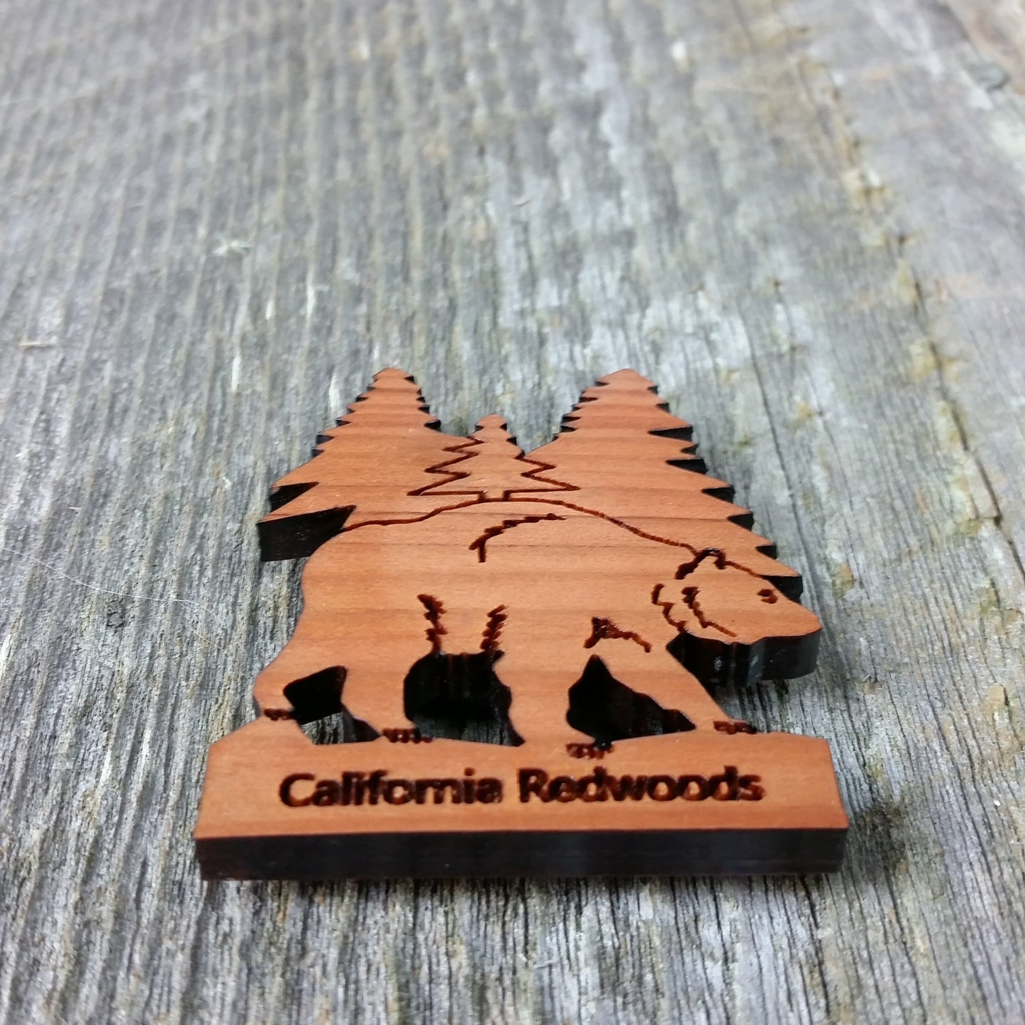 Wholesale Bear Tree Wood Magnet Souvenir Custom Namedrop #M4002W