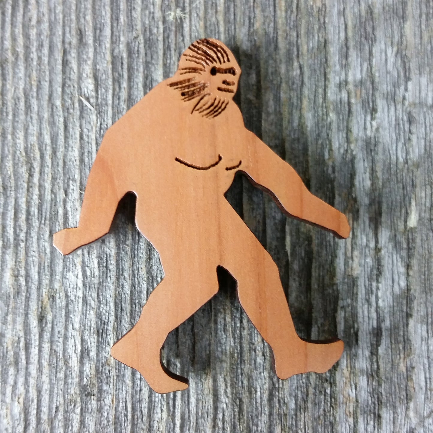 Wholesale Bigfoot Magnet Sasquatch Souvenir Wood Magnet Custom Namedrop #M4000W