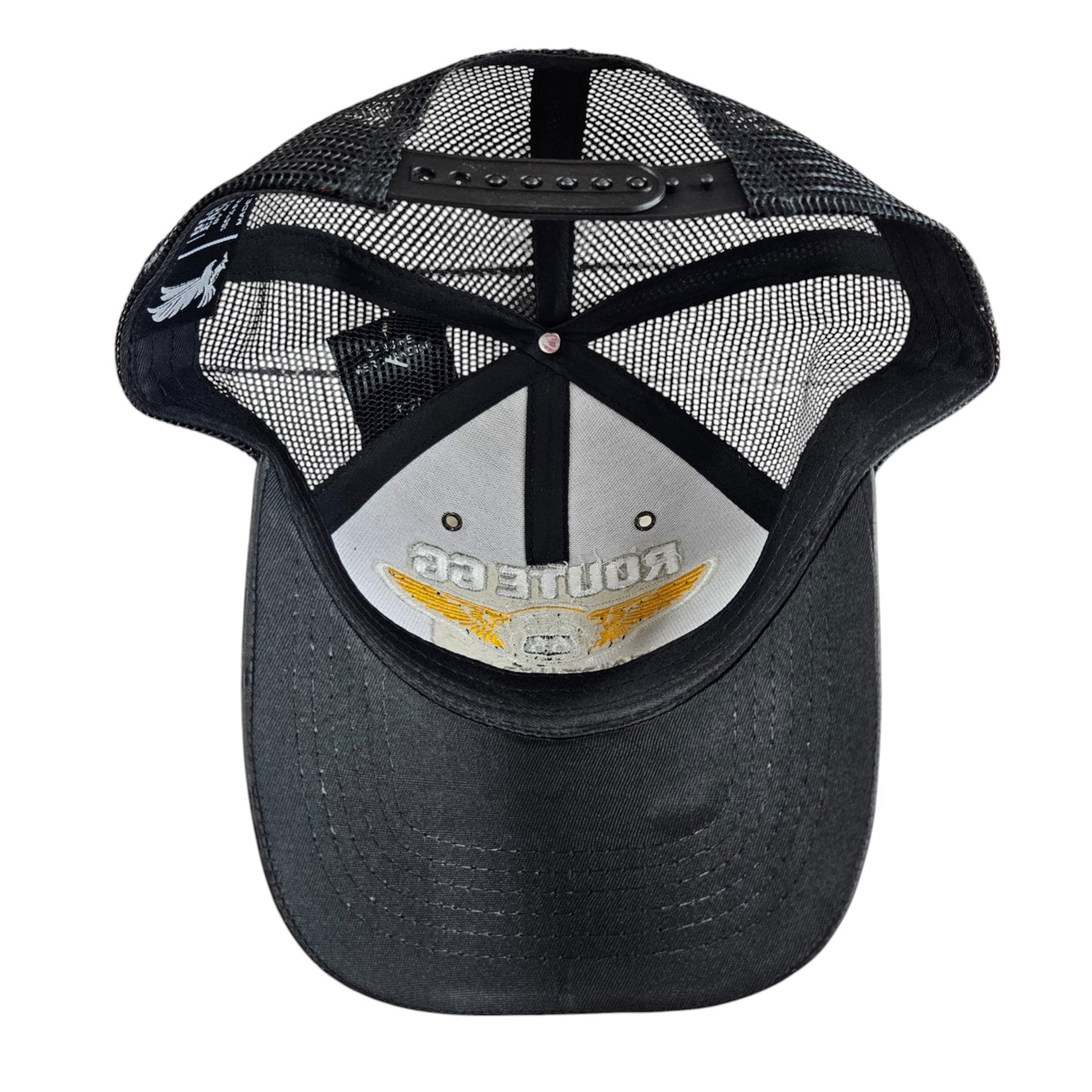 ROUTE 66 Mother Road Black Camo Trucker Mesh Cap or Hat H1020