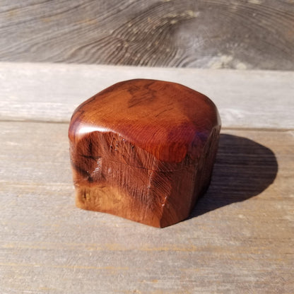 Wood Ring Box Redwood Rustic Handmade California #540 Storage Live Edge Mini Birthday Gift Christmas Gift Mother's Day Gift