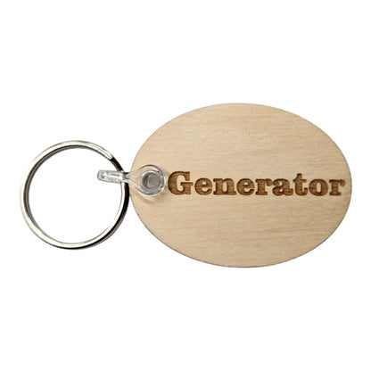 Generator Door Wood Keychain Key Ring Keychain Gift -  KC8127