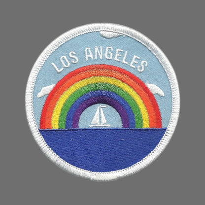 LOS ANGELES Rainbow Sailboat Patch -  LA-35