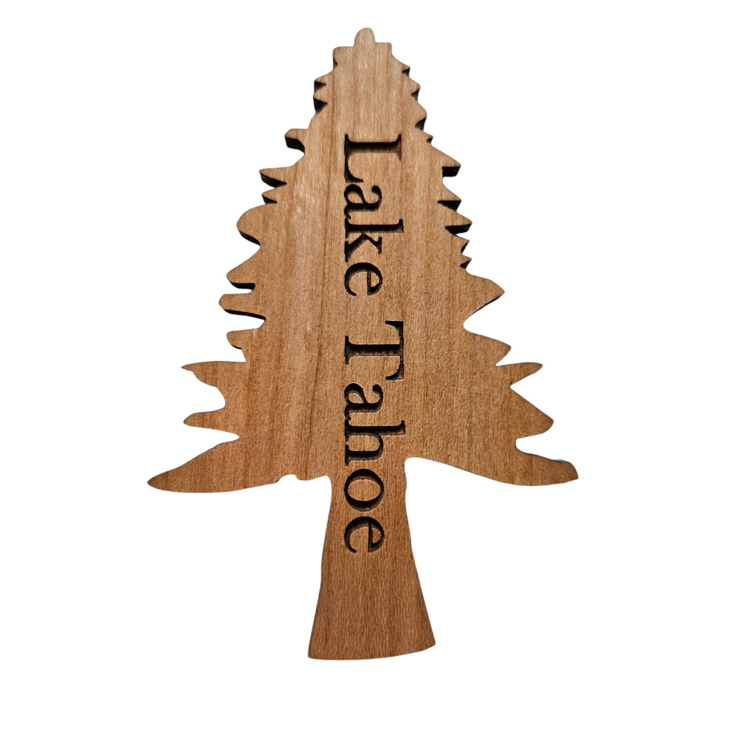 Wholesale Lake Tahoe Tree Magnet Wood Souvenir #4001TahoeW