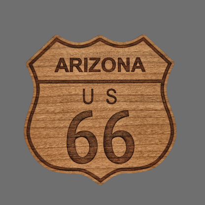 Wholesale Arizona Route 66 Wood Magnet Souvenir