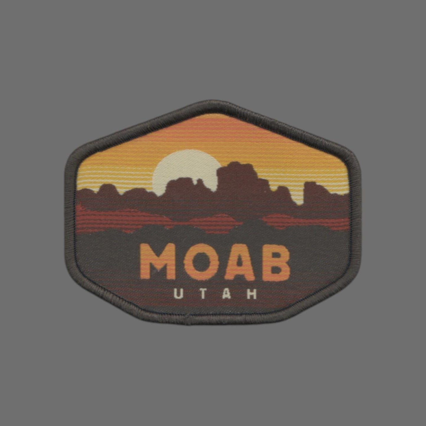 Utah Patch – Moab Utah Souvenir – Travel Iron On Applique CO Patch Embellishment 3" Woven Badge Emblem