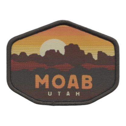 Utah Patch – Moab Utah Souvenir – Travel Iron On Applique CO Patch Embellishment 3" Woven Badge Emblem