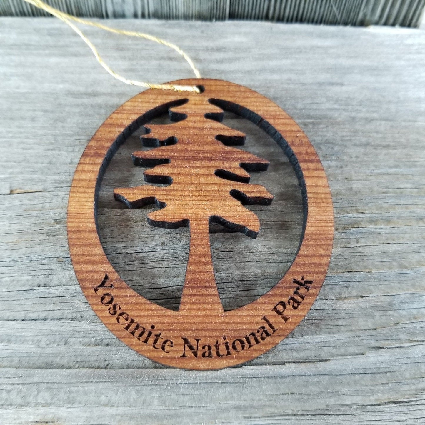 Wholesale Yosemite Tree Ornament Wood Souvenir - Made in USA