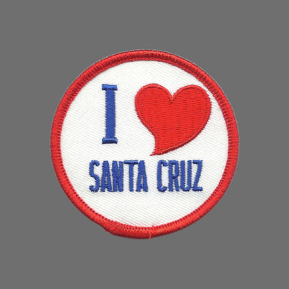 I heart SANTA CRUZ Red Heart Patch - 10629