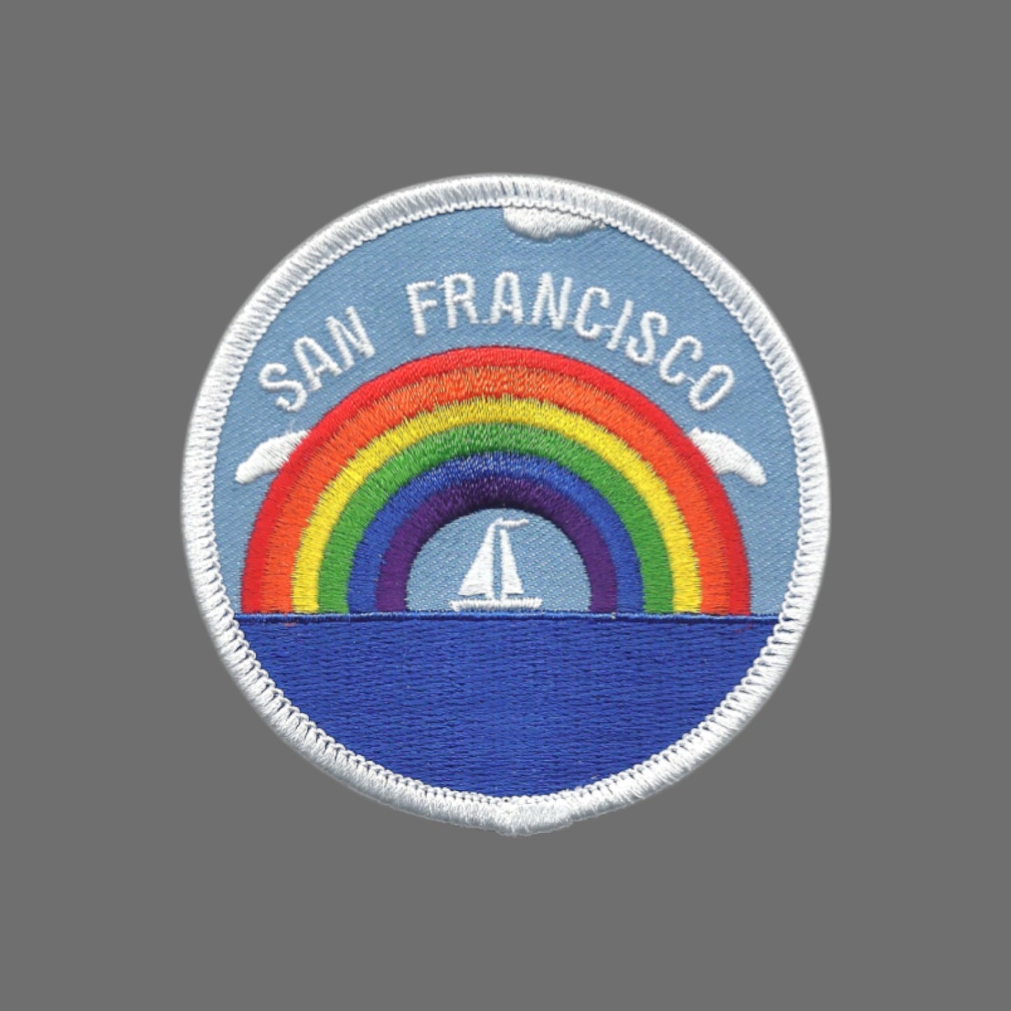 SAN FRANCISCO Rainbow Sailboat Souvenir Patch - 10065