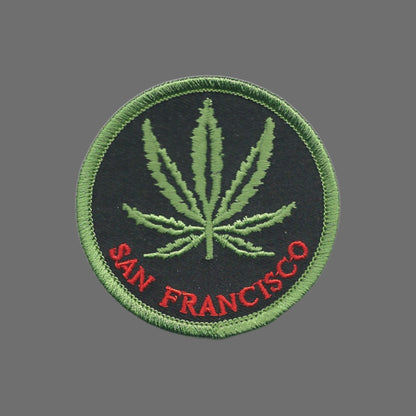 SAN FRANCISCO Marijuana Leaf Craft Patch - 10634