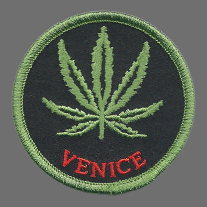 Venice 420 Leaf Embroidered Souvenir Patch - 1161