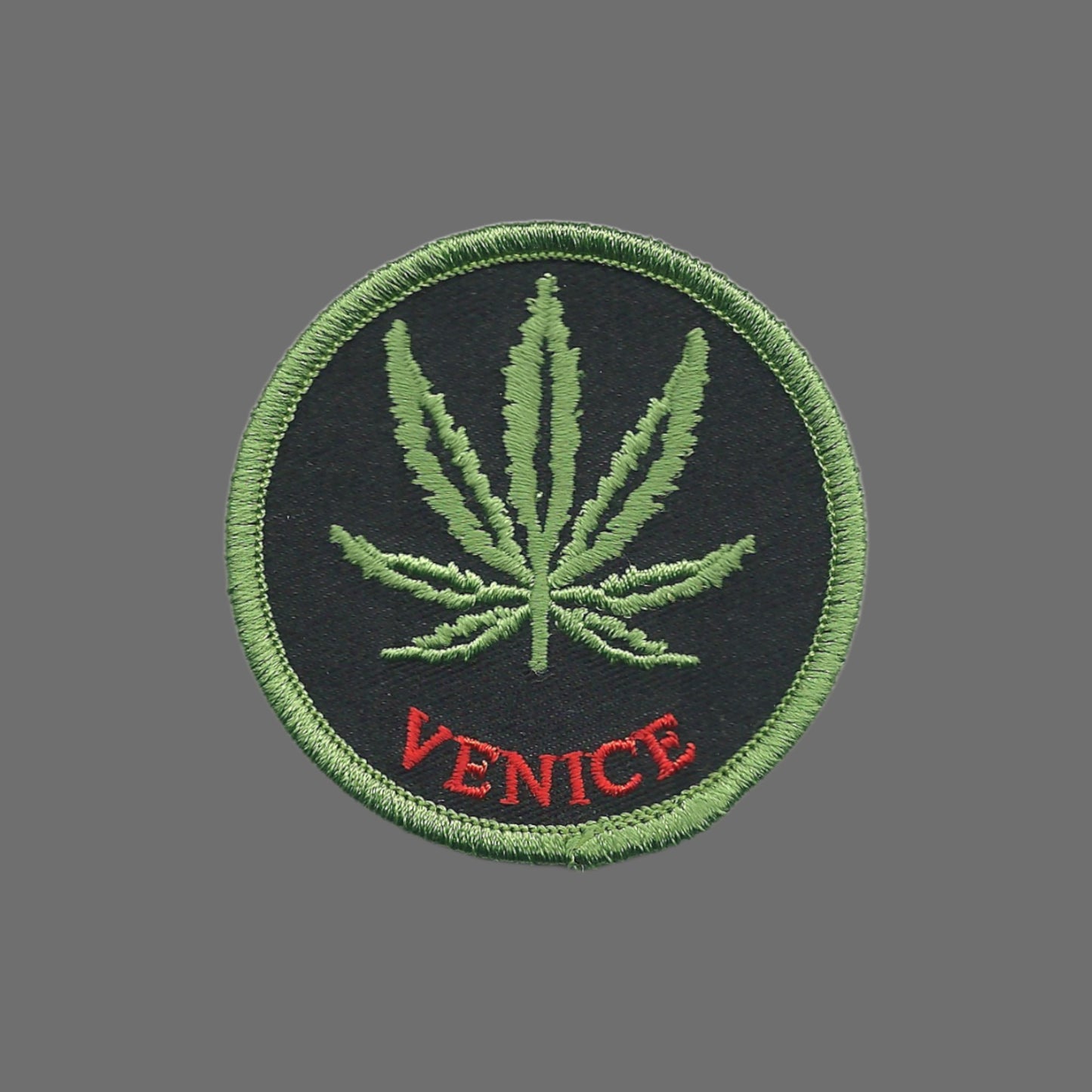 Venice 420 Leaf Embroidered Souvenir Patch - 1161