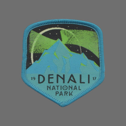 Alaska Patch – AK Denali National Park Souvenir – Travel Iron On Applique CO Patch Embellishment 2.5" Woven Badge Emblem