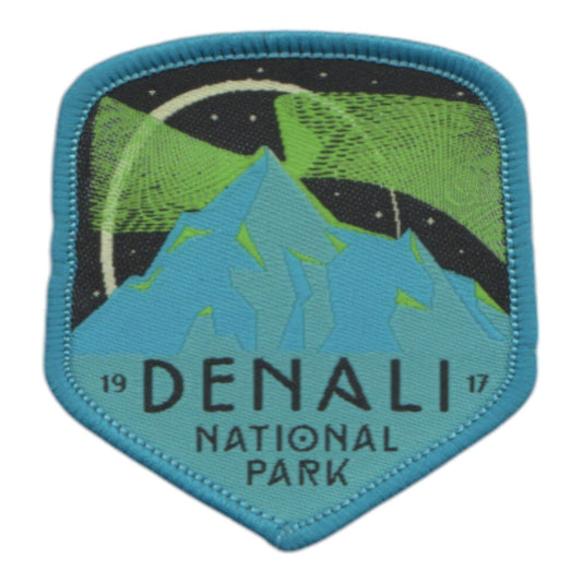 Alaska Patch – AK Denali National Park Souvenir – Travel Iron On Applique CO Patch Embellishment 2.5" Woven Badge Emblem