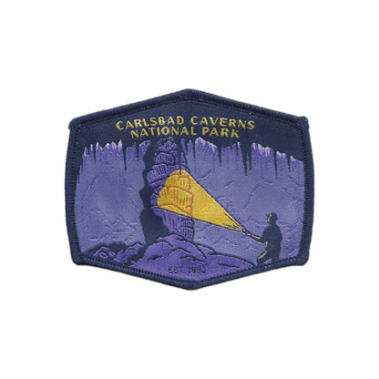 New Mexico Patch – Carlsbad Caverns National Park - Travel Patch – Souvenir Patch 3.3" Iron On Sew On Embellishment Applique