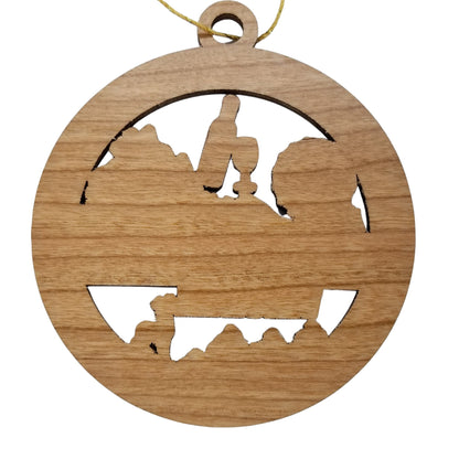 Wholesale Virginia Wood Ornament -  VA Souvenir - Handmade