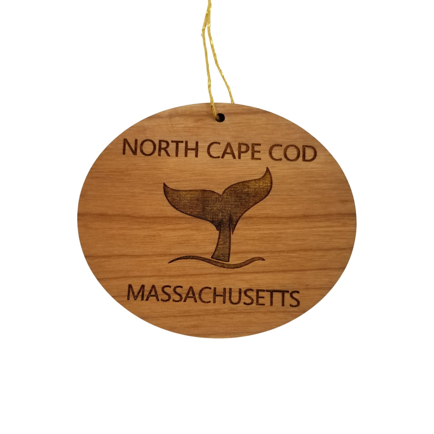 Wholesale North Cape Cod Massachusetts Ornament - Handmade Wood Souvenir