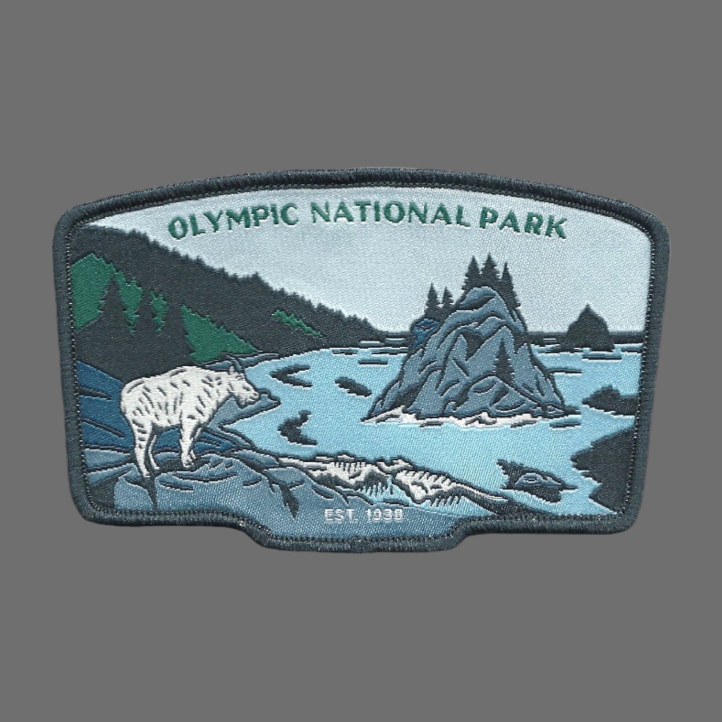 Washington Patch – Olympic National Park - Travel Patch – Souvenir Patch 3.8" Iron On Sew On Embellishment Applique