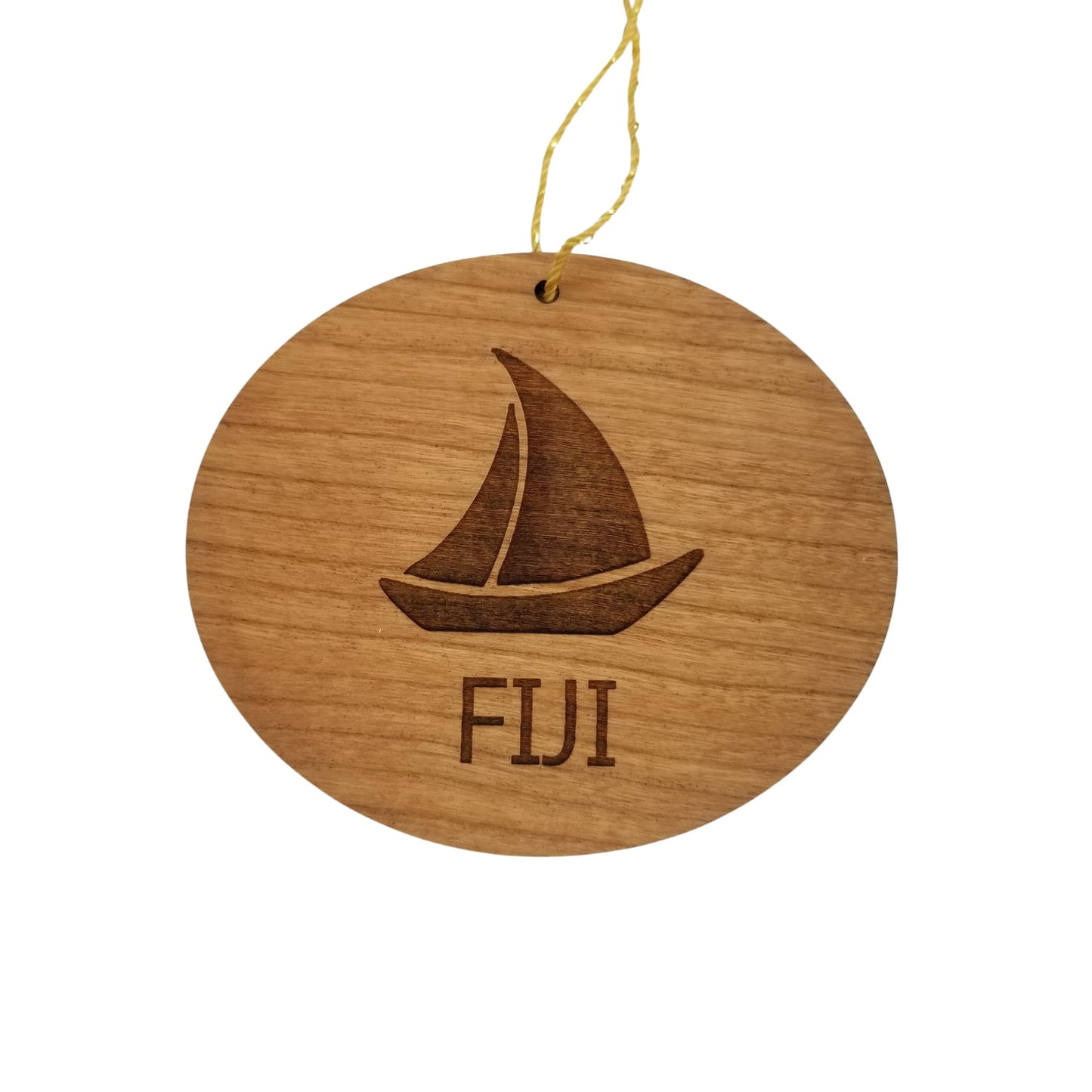 Wholesale Fiji Ornament - Handmade Wood Souvenir