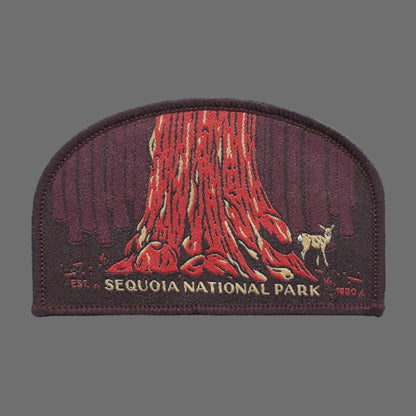 California Patch – Sequoia National Park - Travel Patch – Souvenir Patch 3.75" Iron On Sew On Embellishment Applique